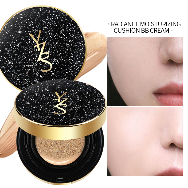 YZS 3 Color Custom Logo Star Sky Air Cushion BB Cream Long Lasting Waterproof Ivory White Concealer and Foundation for Girl Lady