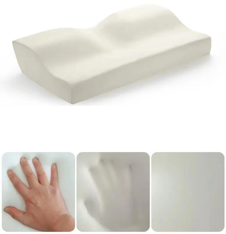 Bedding Textile Orthopedic Bed Pillows Visco Memory Foam Butterfly Manufacturers Contour Cervical Pillow