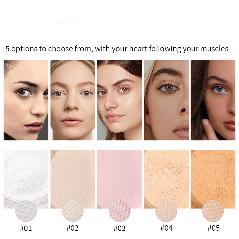 Oil Control and Long-Lasting Wear Translucent Setting Powder Cosmetics with Flawless Finish
