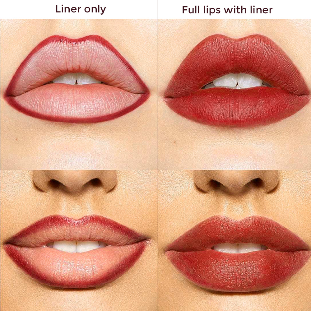 Creamy Lip Liner with Brush Smudge Proof Waterproof Long Lasting Lip Liner Pencil Custom Private Label
