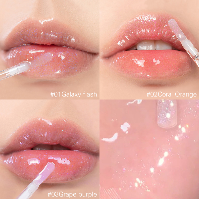 Wholesale Natural Moisturizing Water-Light Plumper Glitter Glossy Lip Gloss