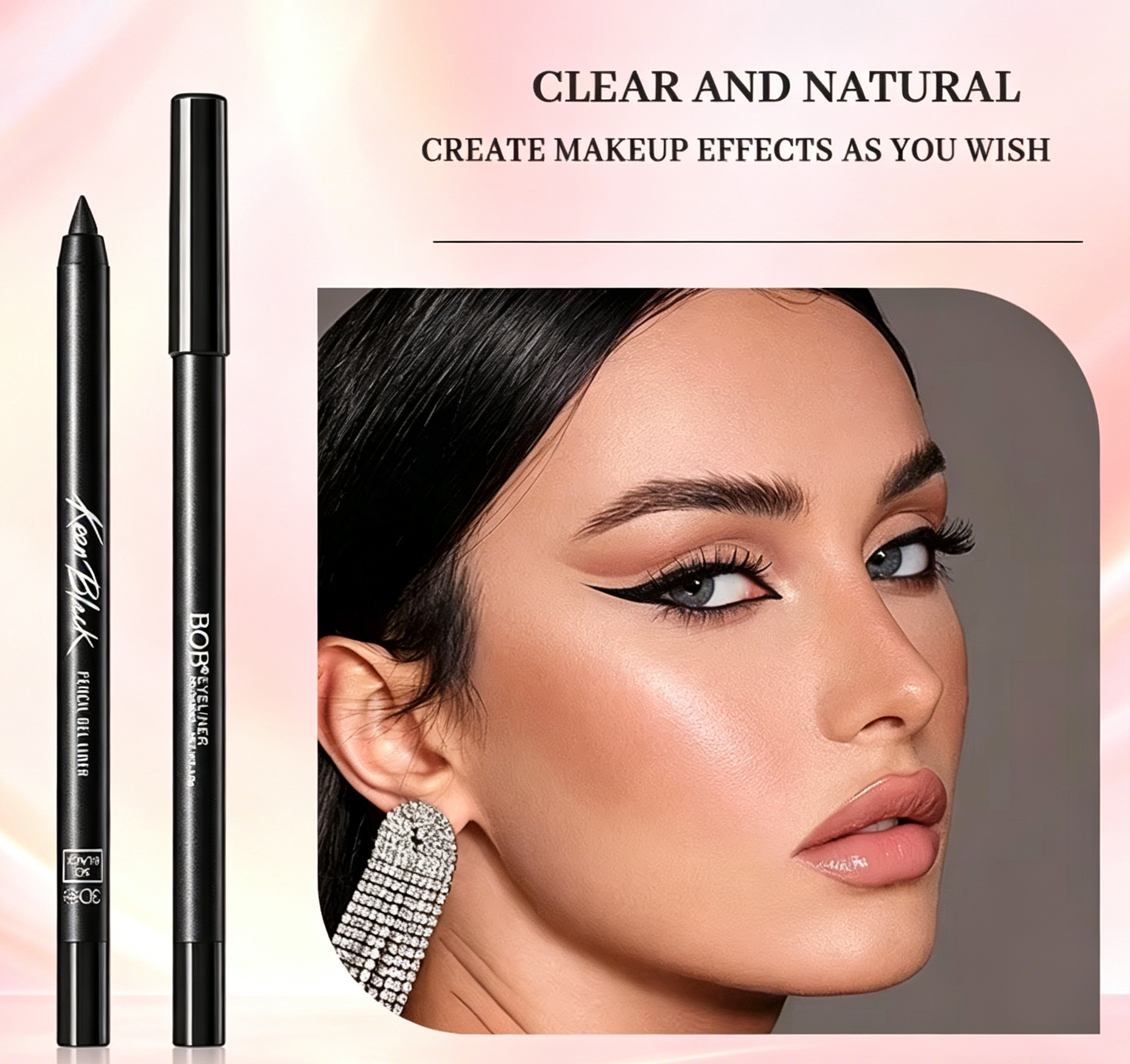 Private Label Waterproof Eyeliner Pencil Water-Proof Long-Lasting Makeup for Eye Use for Lady's Eyes Beauty Makeup