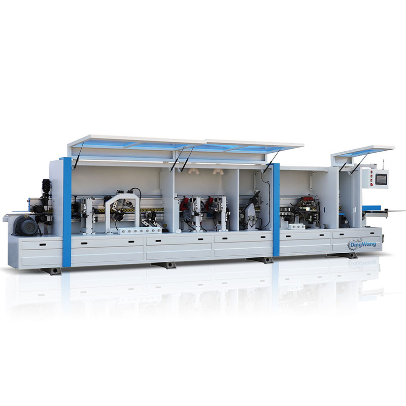 Automatic Edge Banding Machine with Pre-Milling Feature PUR Edge Bander for Contour Tracking 8 Functions Woodworking Furniture Making Edge Banding Equipment