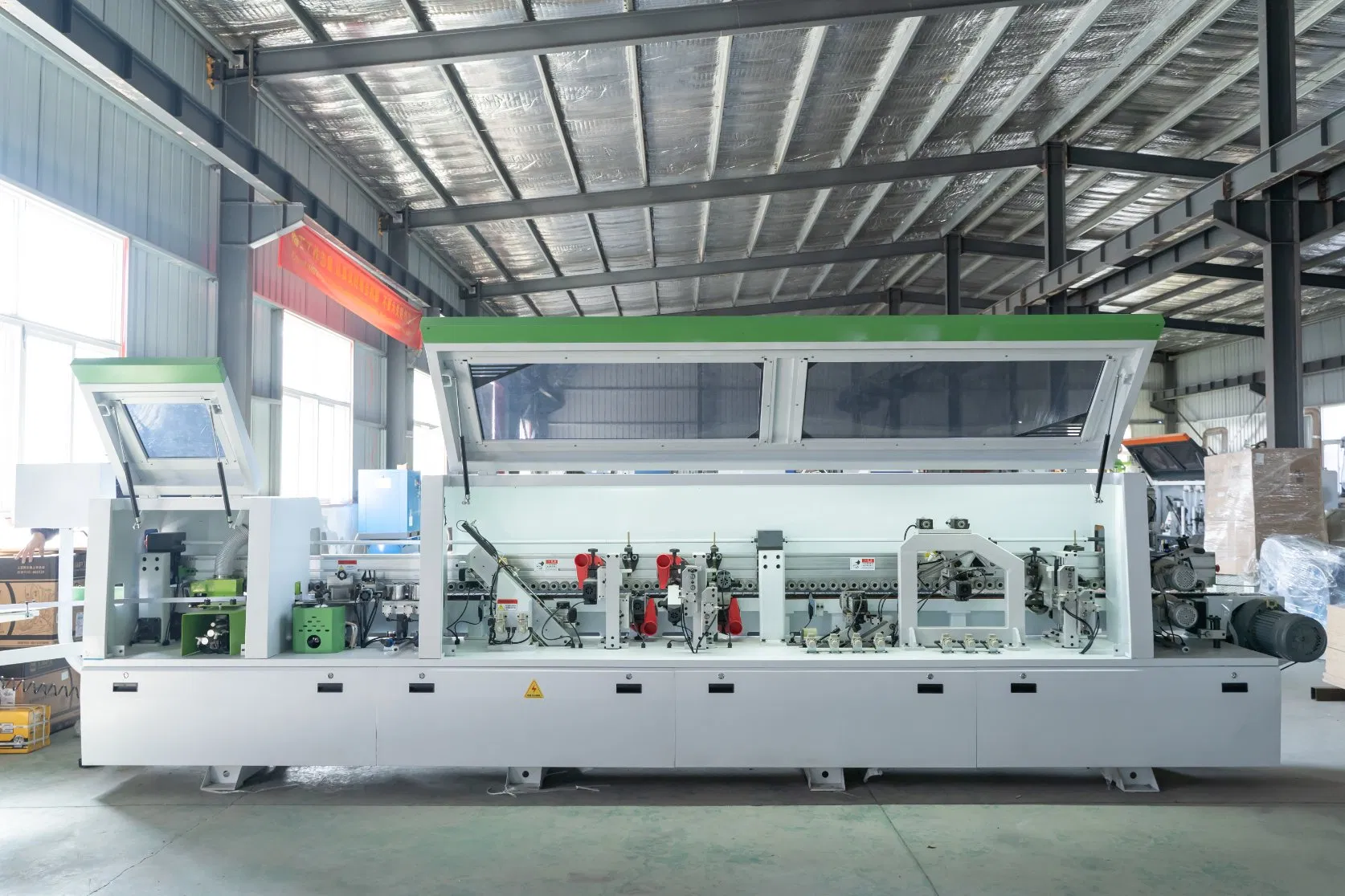 Woodworking Wood Working Edge Bander Automat PVC MDF Straight Edge Banding Machine with Pre-Milling Contour Roundingtracking and Slotting