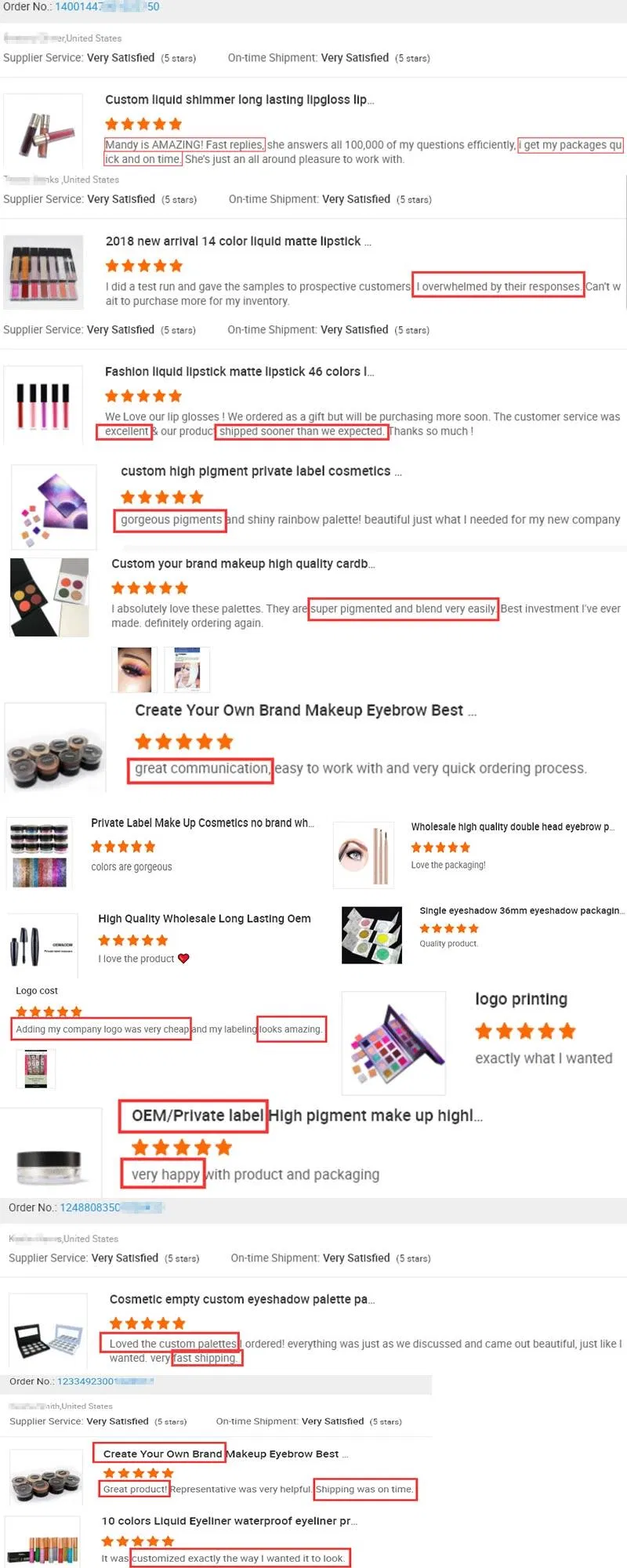 Customer Feedback Details