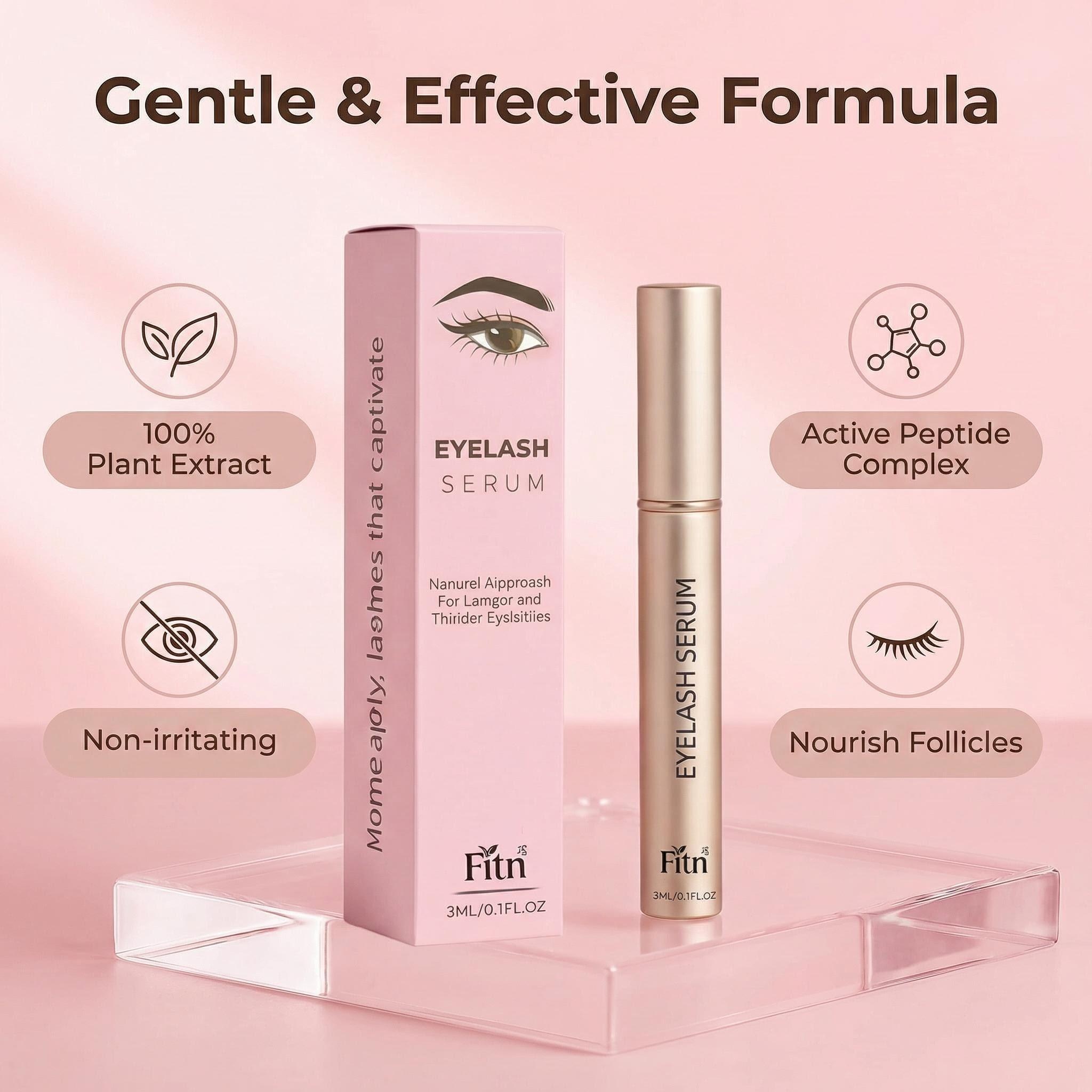 Vegan Herbal Peptide Eyebrow Growth Enhancer Serum Fuller Brow Natural Castor Oil Formula OEM Private Label Wholesale Soft Made
