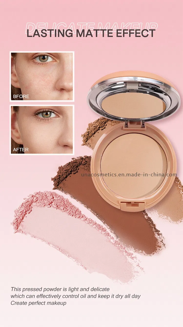 Cosmetics Makeup Private Label Matte Blue Sky and Cloud Control Oil Compact Powder Cake Eco-Friendly Pressed Setting Powder