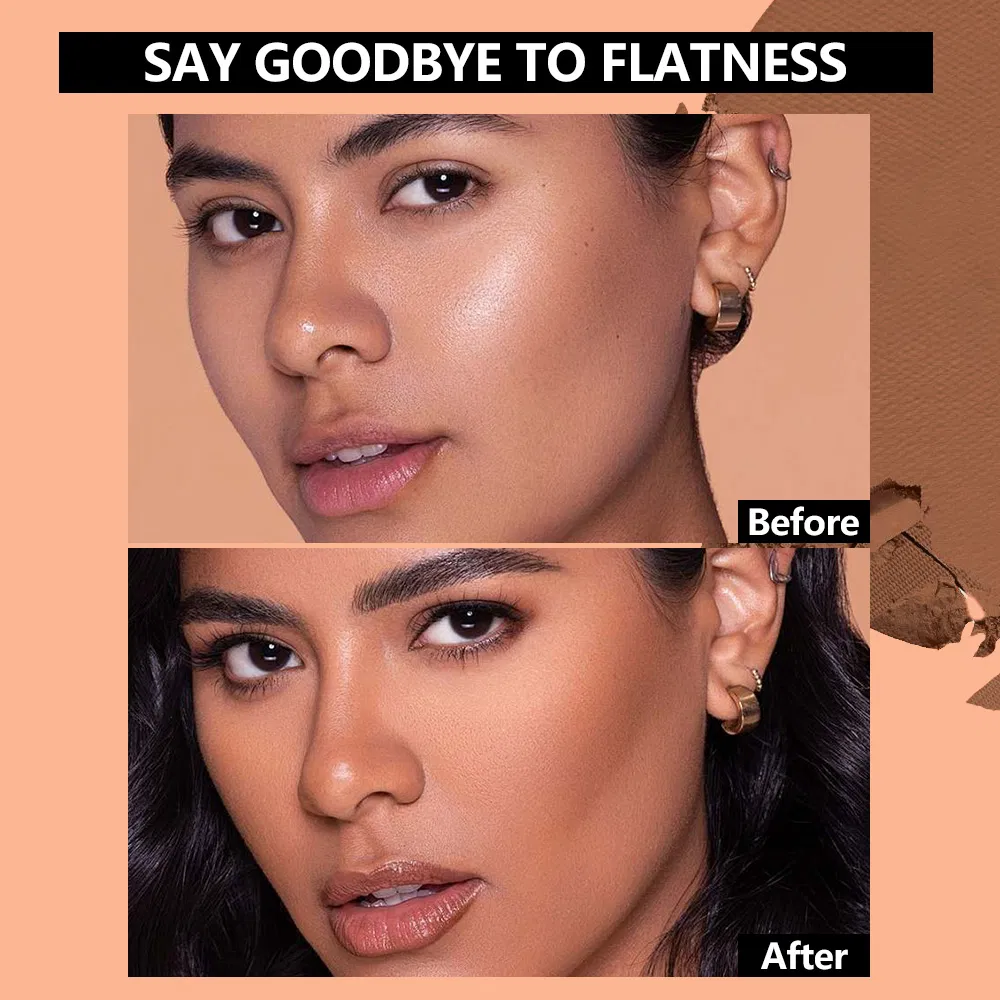 Natural Waterproof Makeup Contouring Setting Powder Bronzer Full Coverage