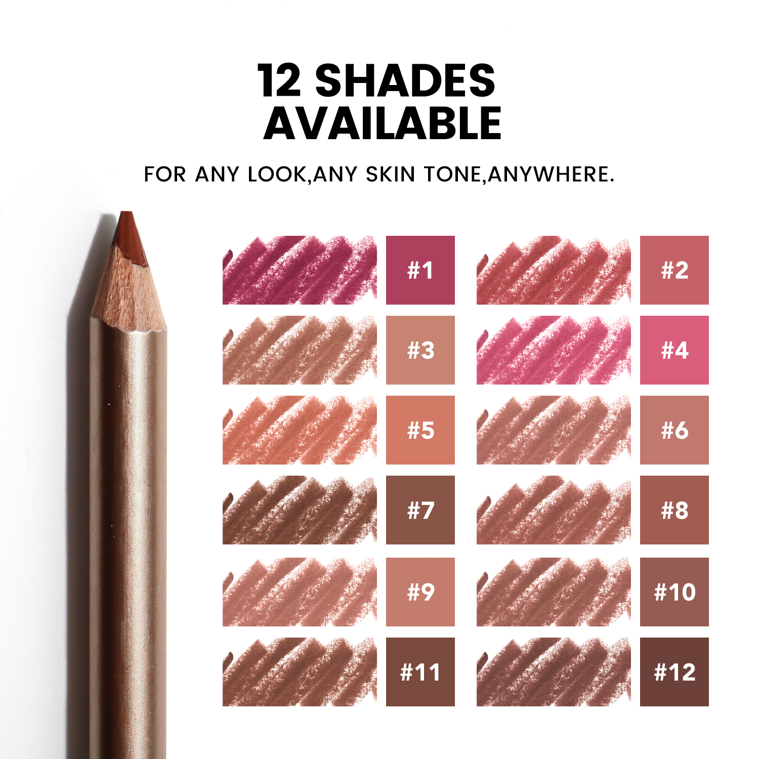 Creamy Lip Liner Pencil Custom Logo Long Lasting Waterproof Lip Liner for Women