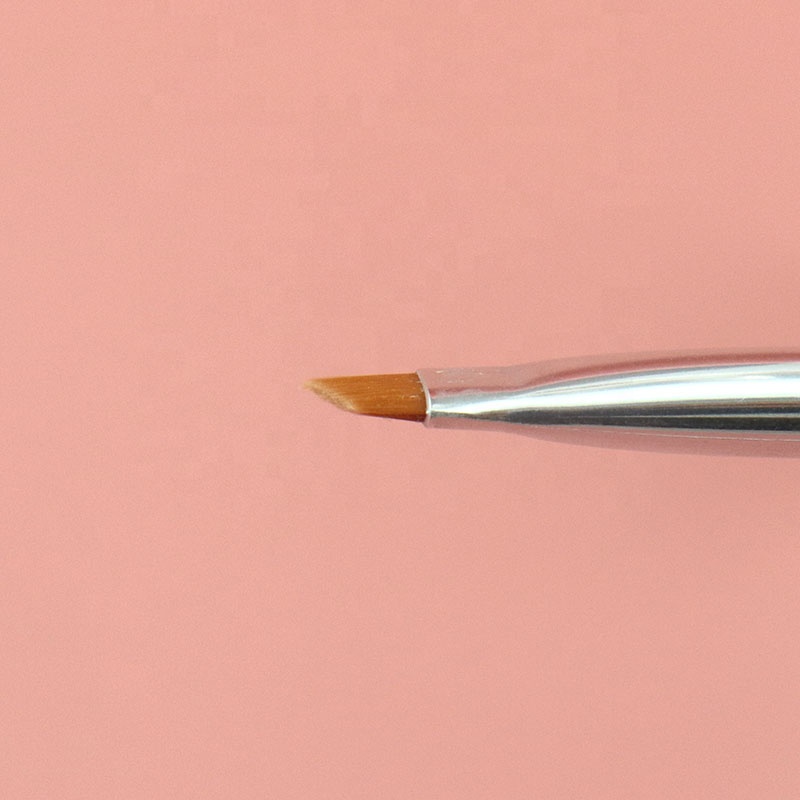Black Wood Handle Flat Concealer Brush Synthetic Flat Concealer Brush Private Label Severely Flat and Dense Thin Eyeliner Brush