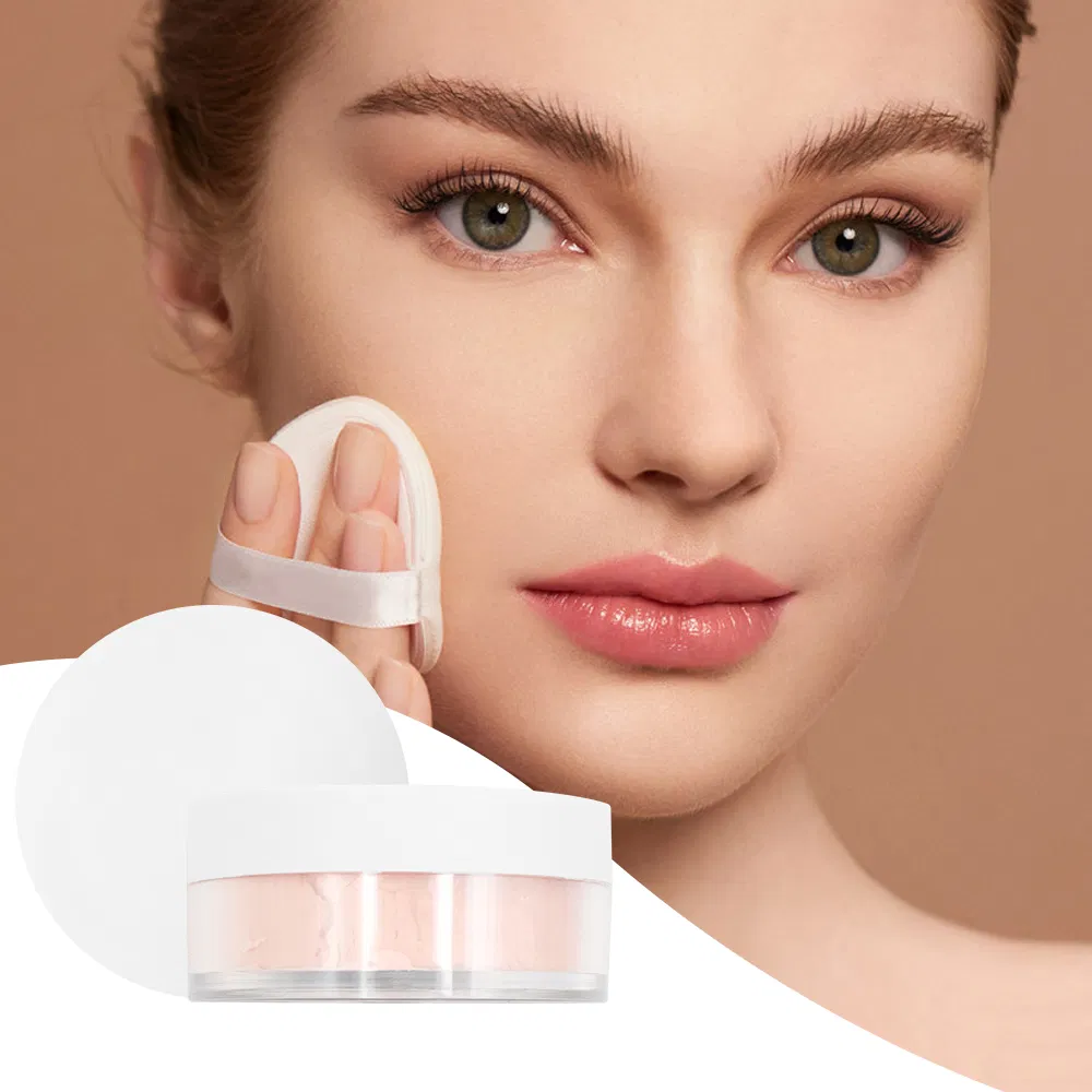 Private Label Cosmetics Waterproof Pink Matte Finishing Fine Loose Setting Powder