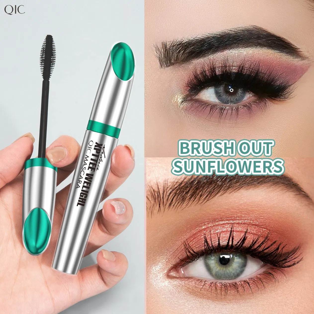 Wholesale Private Label Lomg Lasting Volumizing 4D Silk Fiber Eyelash Extension Mascara