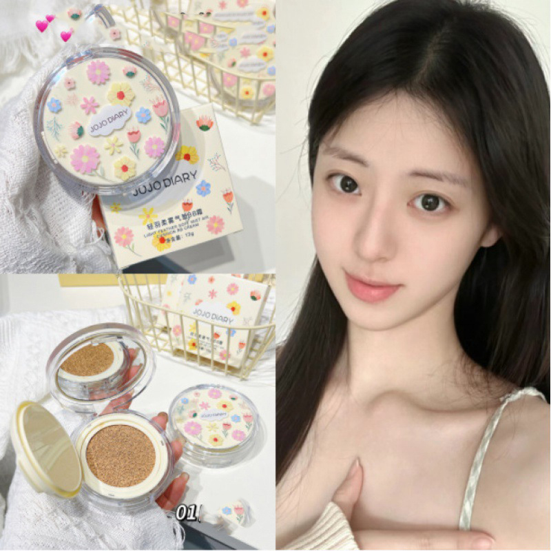 Jojo Diary Lasting Hydrating Natural Foundation Concealer air Cushion Makeup Products Waterproof Air Cushion BB Cream