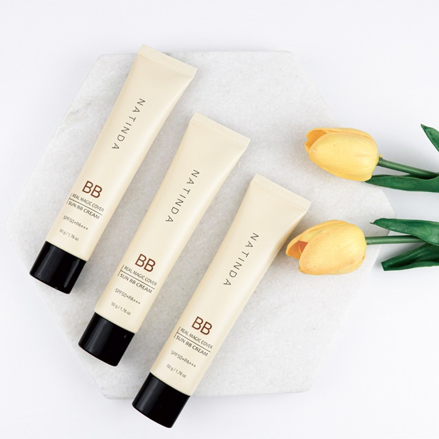 [Natinda] Real Magic Cover Sun BB Cream 50ml K Beauty Korean Supplier Face Cream Sun Block