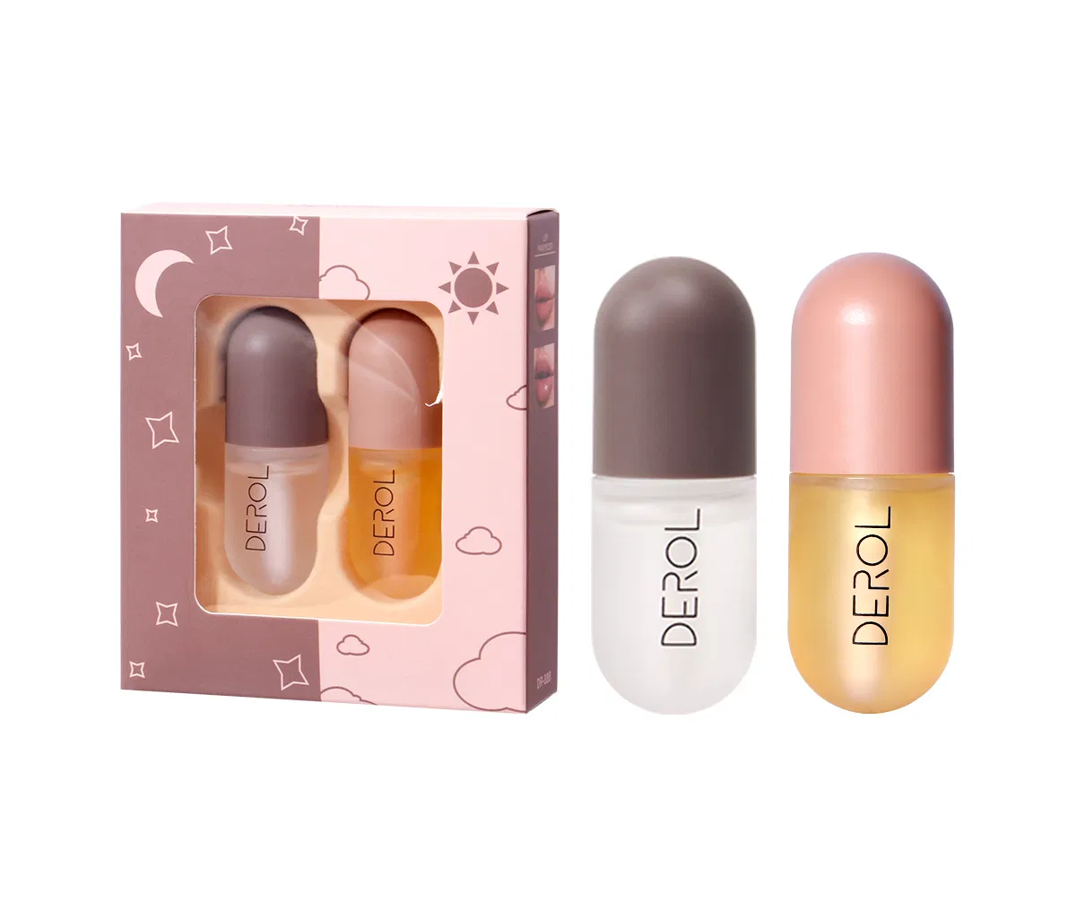 Online Wholesale in Stock Natural Ginger Mint Lip Balm Set Organic Vegan Ginger Mint Lip Plumper Kit Capsule Lips Maximizer Ginger Mint Lip Gloss Plumper