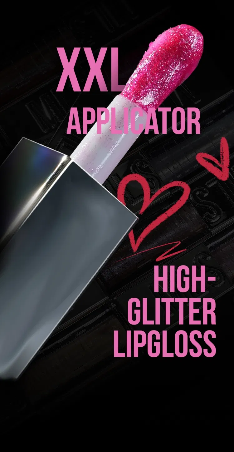 Makeup Vendor Professional Custom Shiny Finish Water-Light Glossy Glitter Lip Plumper Gloss