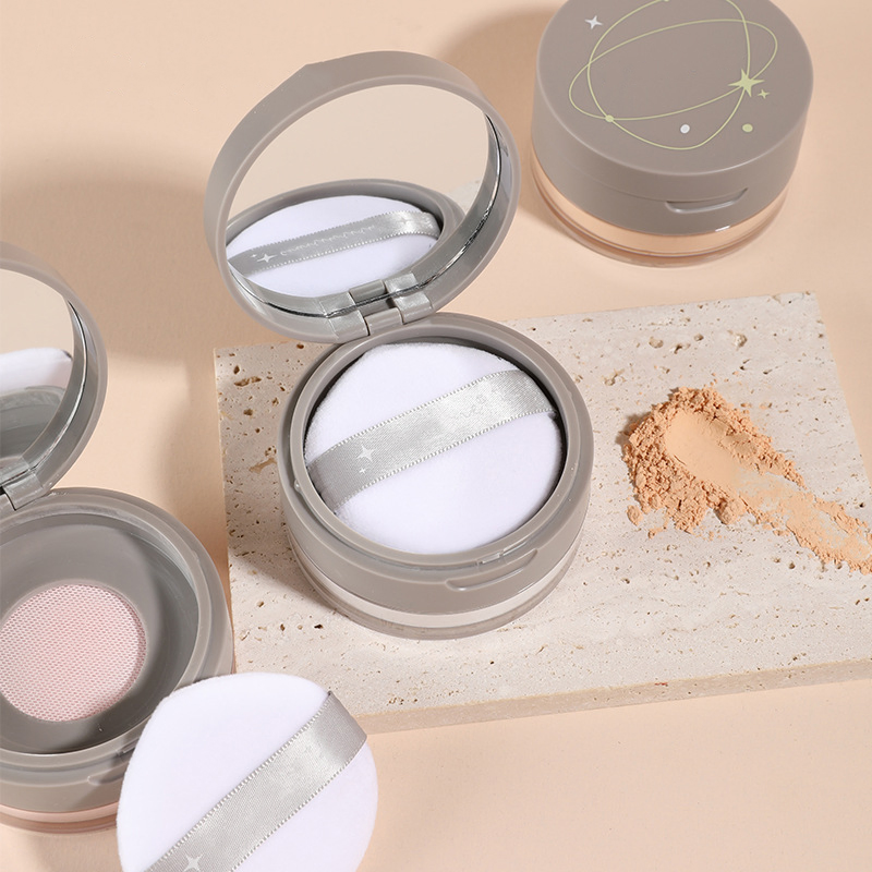 Oil Control and Long-Lasting Wear Translucent Setting Powder Cosmetics with Flawless Finish