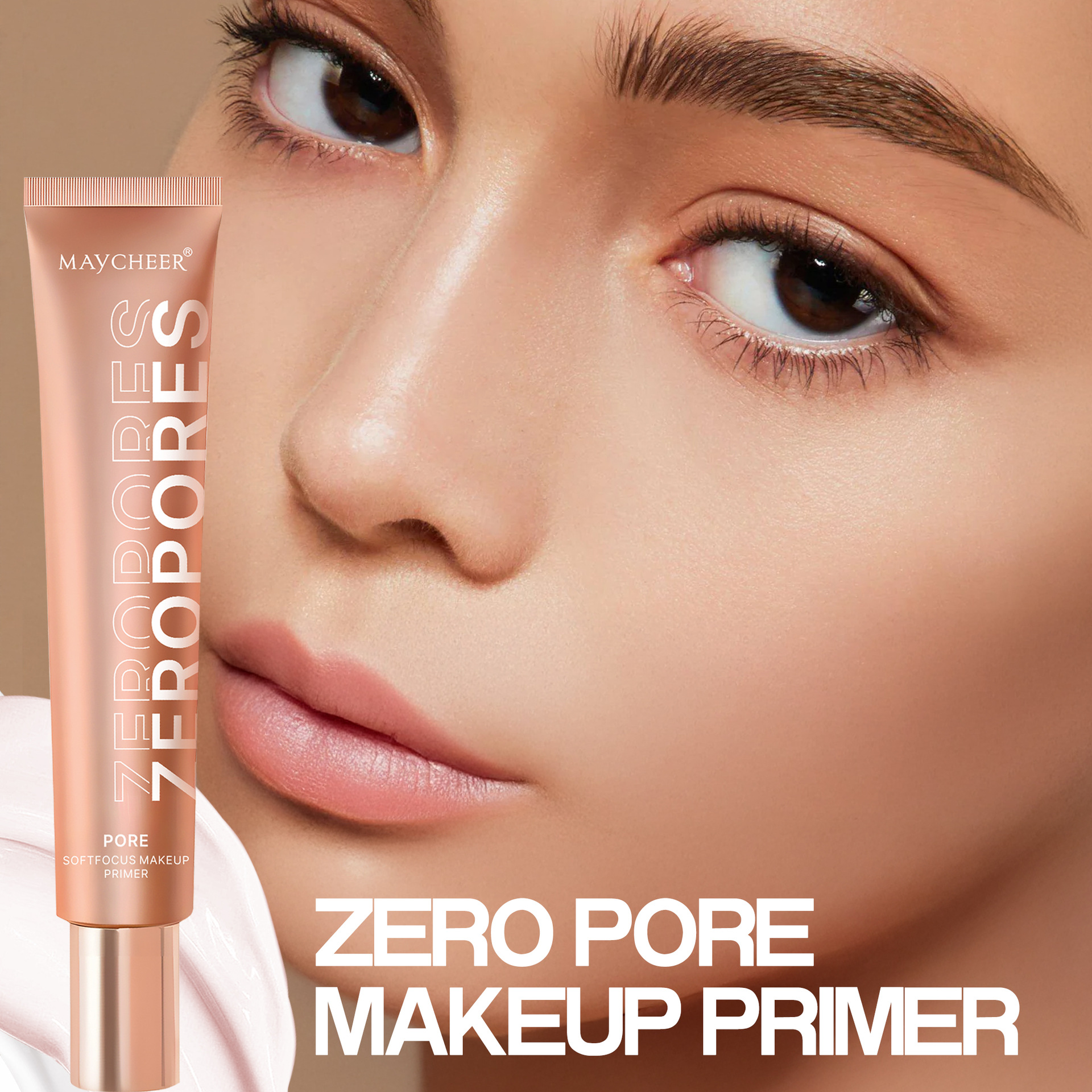MAYCHEER Invisible Pore Soft Focus Waterproof Matte Oil-Based Primer Concealer Moisturizing Base Makeup for Combination Skin