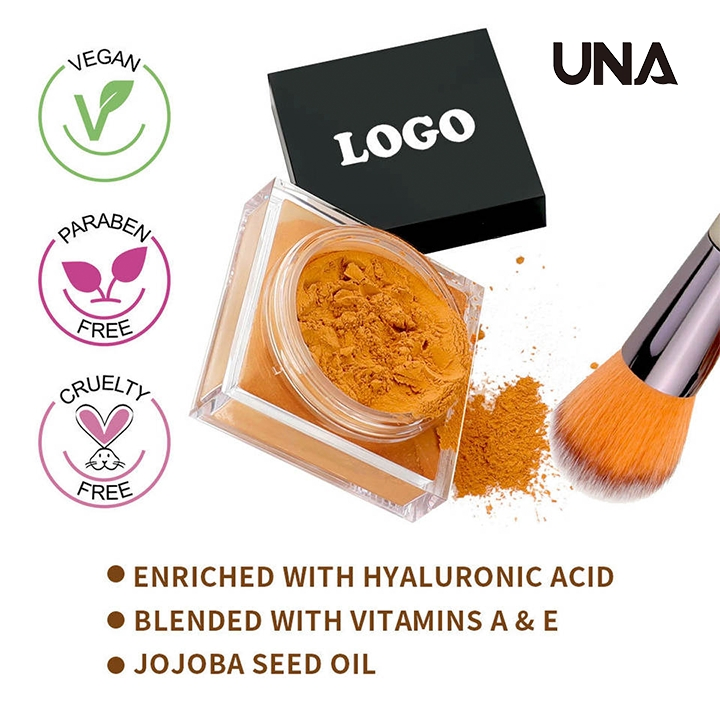 OEM Vegan Matte Best Face Pink Loose Setting Powder Private Label Makeup Silky Soft Cherry Blossom Loose Powder Palette