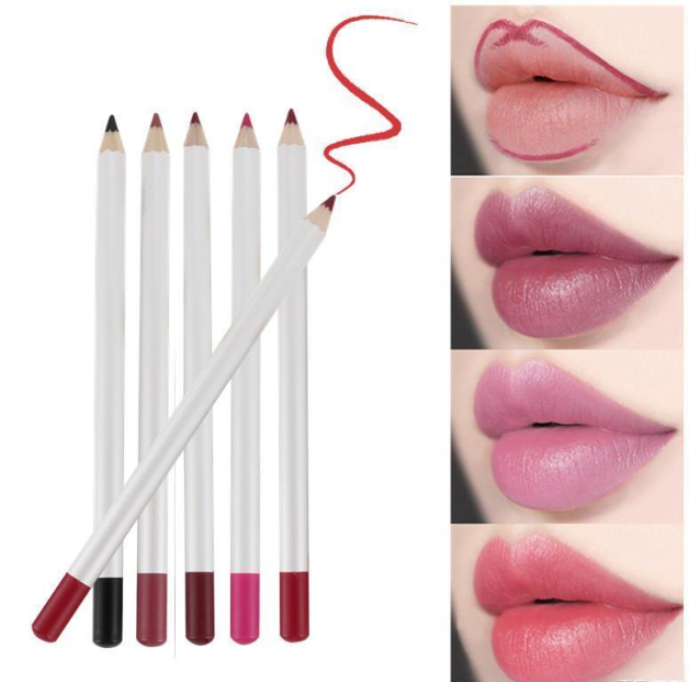 Creamy Pink Lip Liner Lipliner Pencil Wholesale Waterproof Custom Nude Dark Brown Lip Liner Pencil Private Label