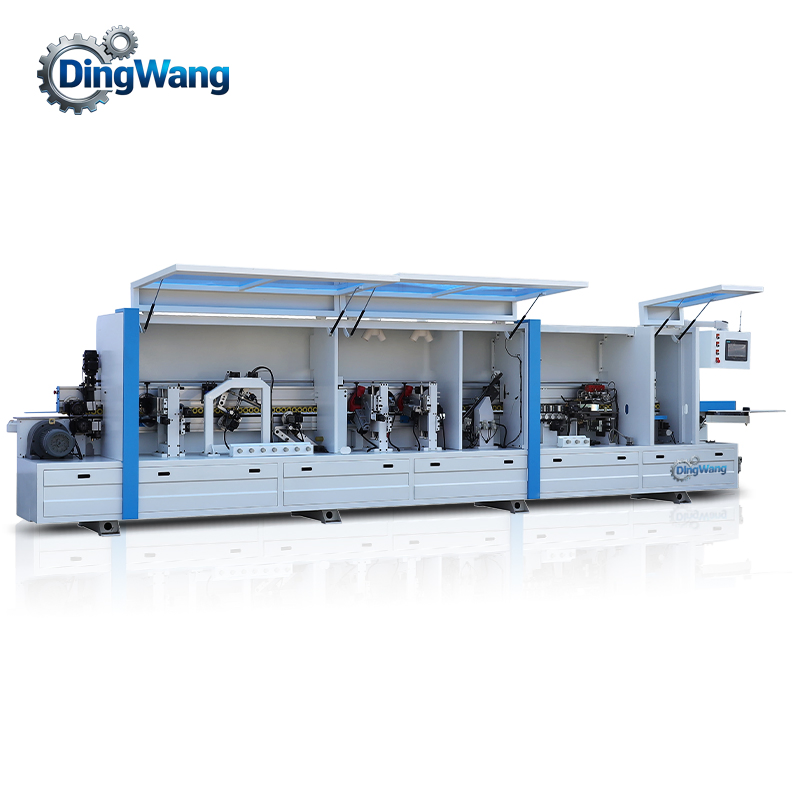 Automatic Edge Banding Machine with Pre-Milling Feature PUR Edge Bander for Contour Tracking 8 Functions Woodworking Furniture Making Edge Banding Equipment
