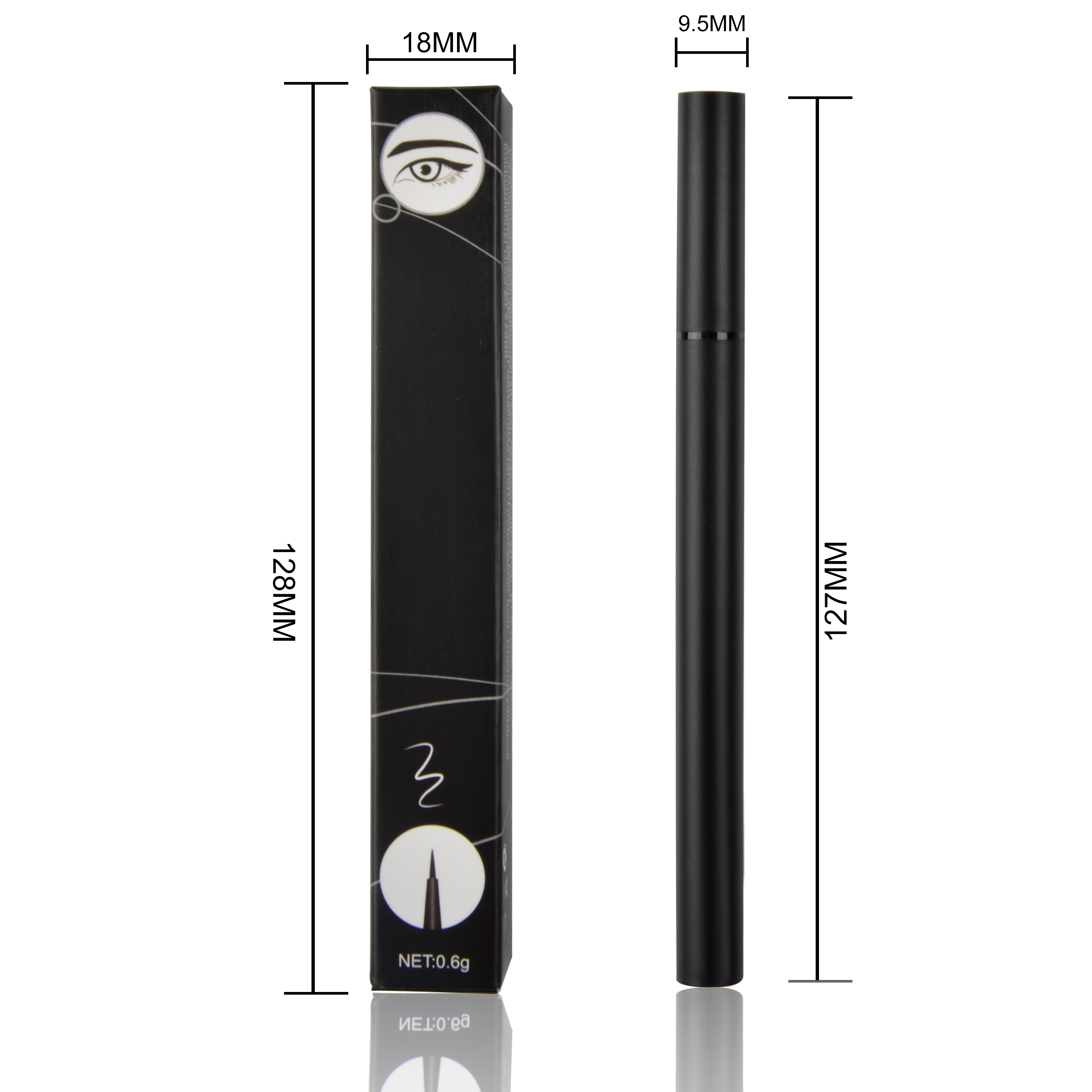 Wholesale Waterproof Black Eyeliner Factory Vegan Long Lasting Eye Liner Pen Cosmetics Eye Liner Liquid Eyeliner
