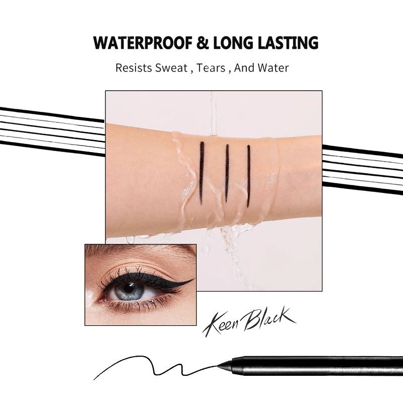 Private Label Waterproof Eyeliner Pencil Water-Proof Long-Lasting Makeup for Eye Use for Lady's Eyes Beauty Makeup