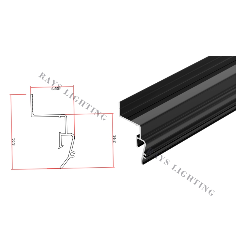 Shadow Aluminum Profile Ceiling Contour Without Plugins