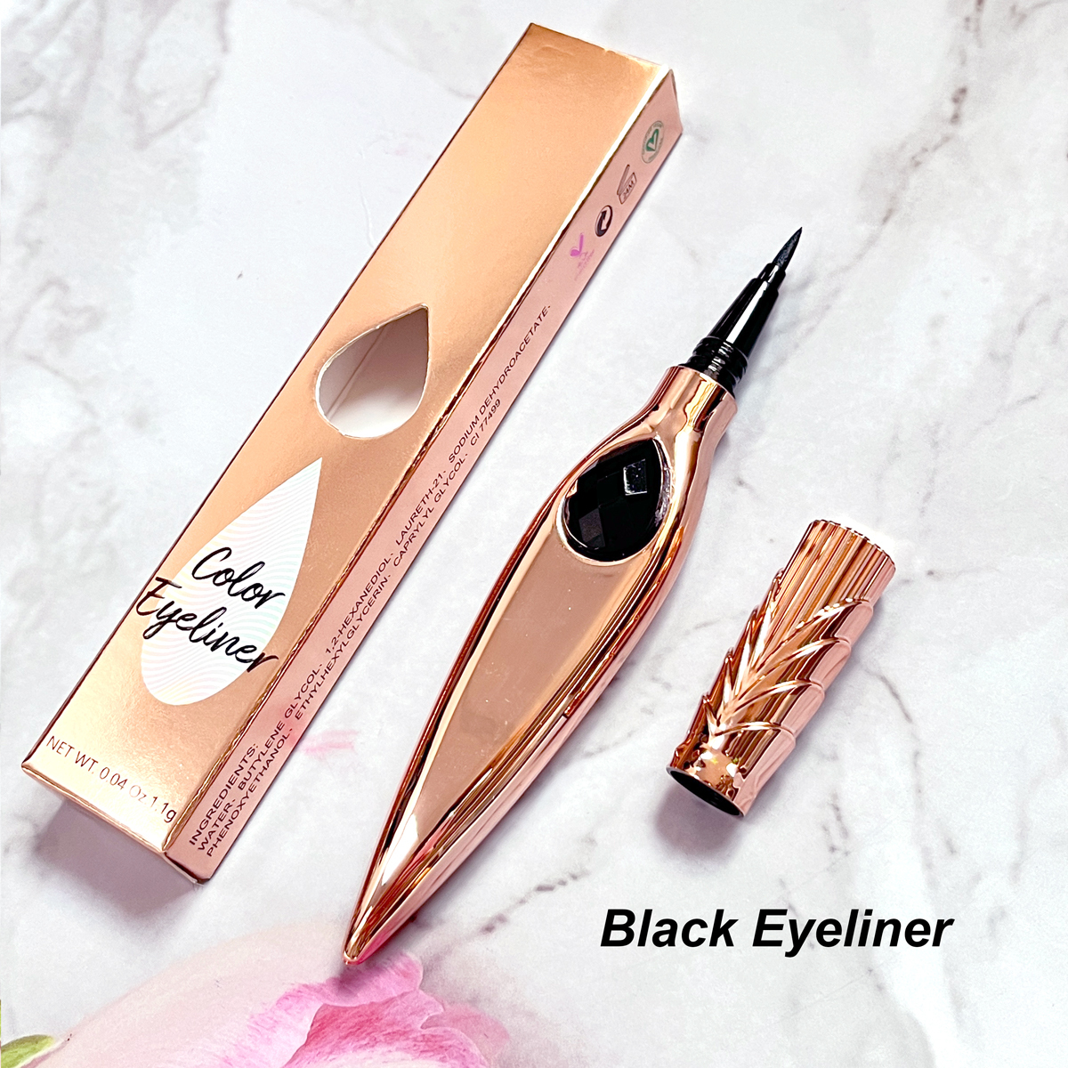 Eyeliner application step