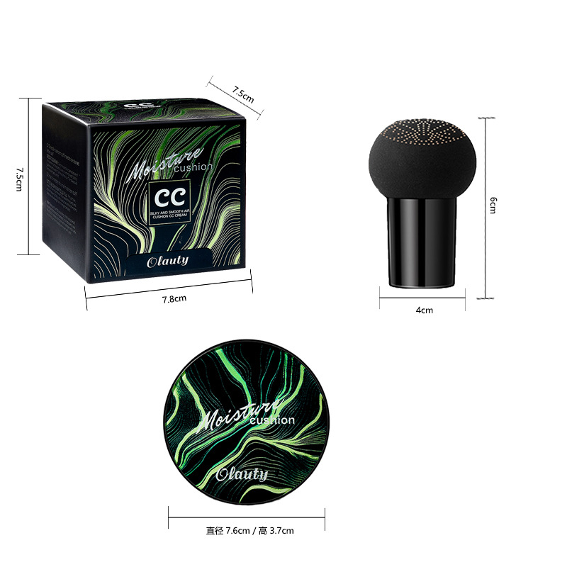 Mushroom Head Air Cushion CC Liquid Foundation Concealer Waterproof BB Cream Anti-Aging Oil-Control Sunscreen for Nude Skin