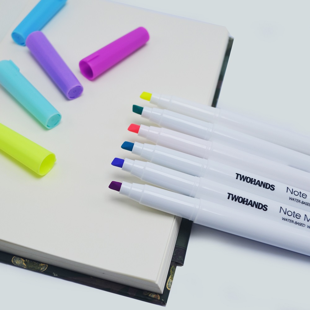 High Quality Custom Highlighter Marker Pen 25 Colors Promotional Gift Highlighter Set