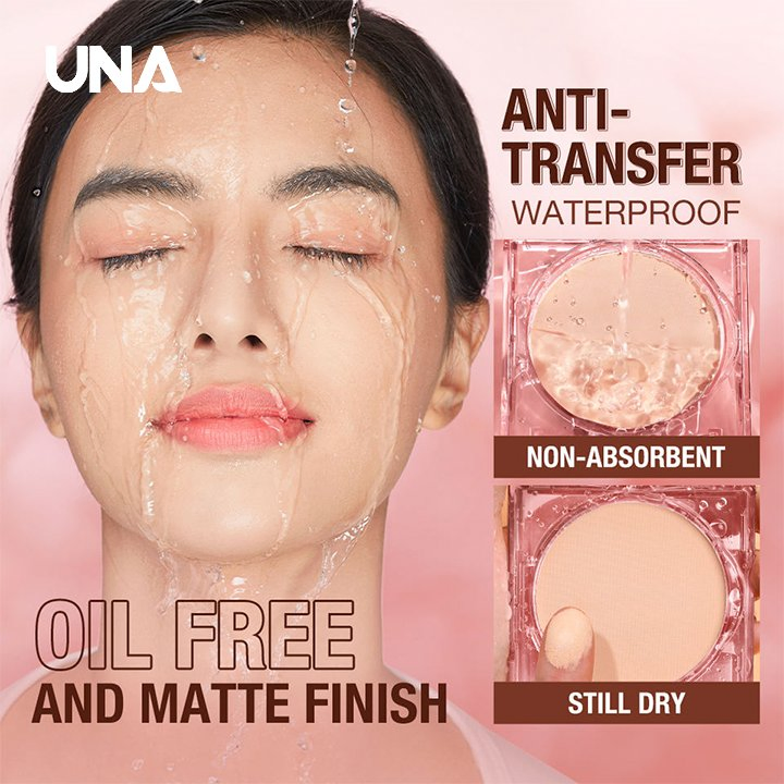 Long-Lasting Clear Matte Foundation Powder Oil-Control and Brightening Makeup Setting Powder Waterproof Makeup
