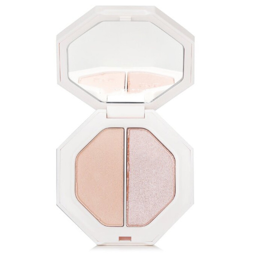 High Quality Waterproof 2-Color Diamond Shiny Glitter Premium Herbal Makeup Facial Bronzer Highlighter Powder
