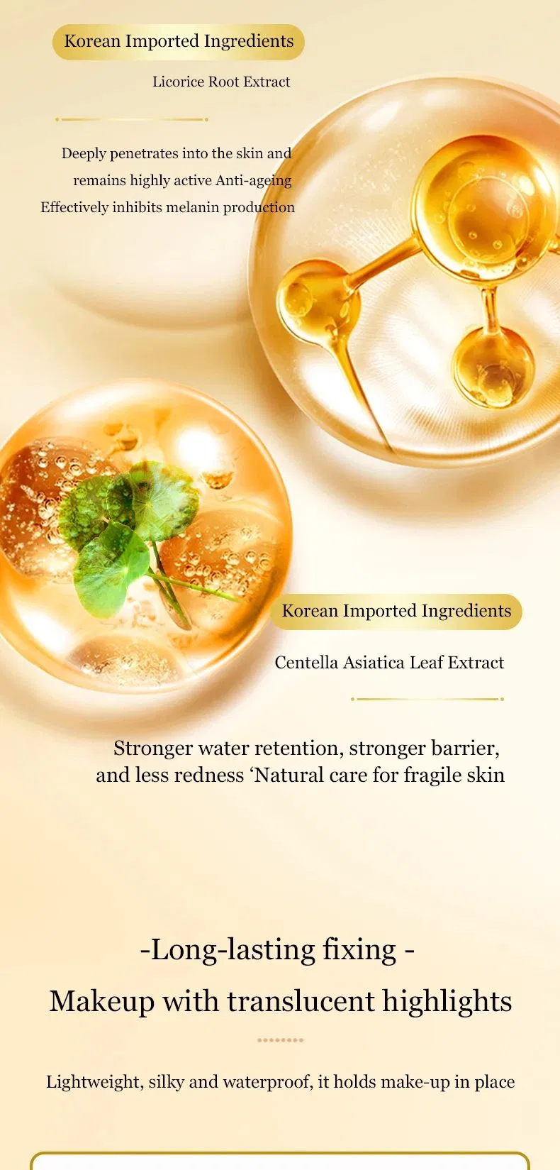 Wholesale Private Label Cosmetics Matte Finish Waterproof Oil-Control 24 Hours Lasting Setting Loose Powder