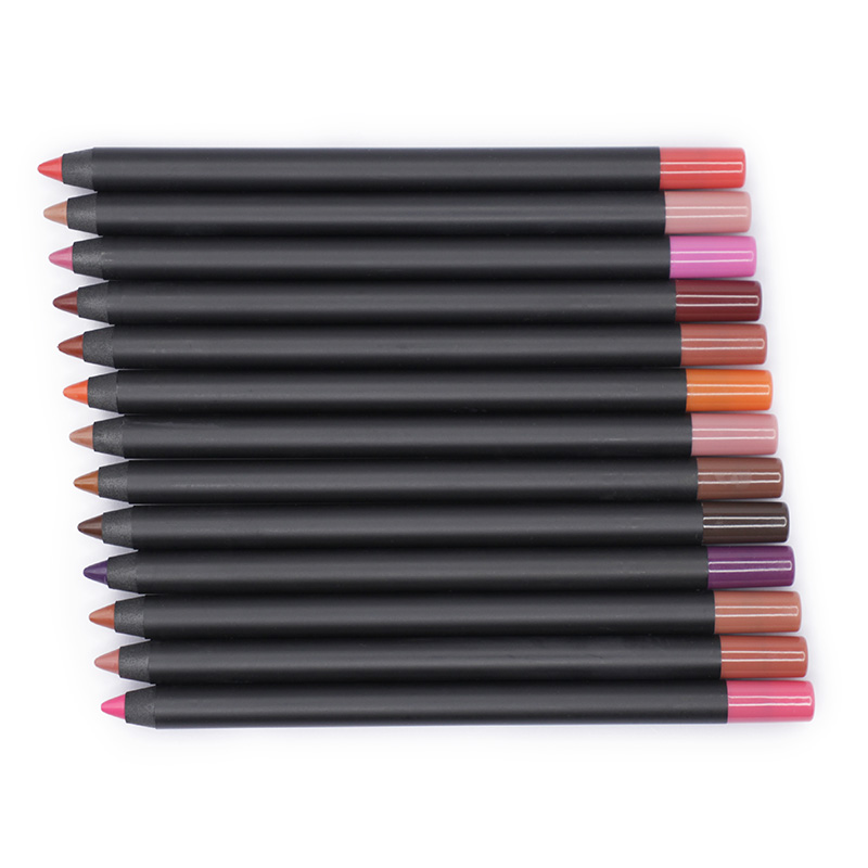 Customize Vegan Lip Liner Water Proof Private Label Retractable Lip Liner Personnalised Creamy Brown Lipliner