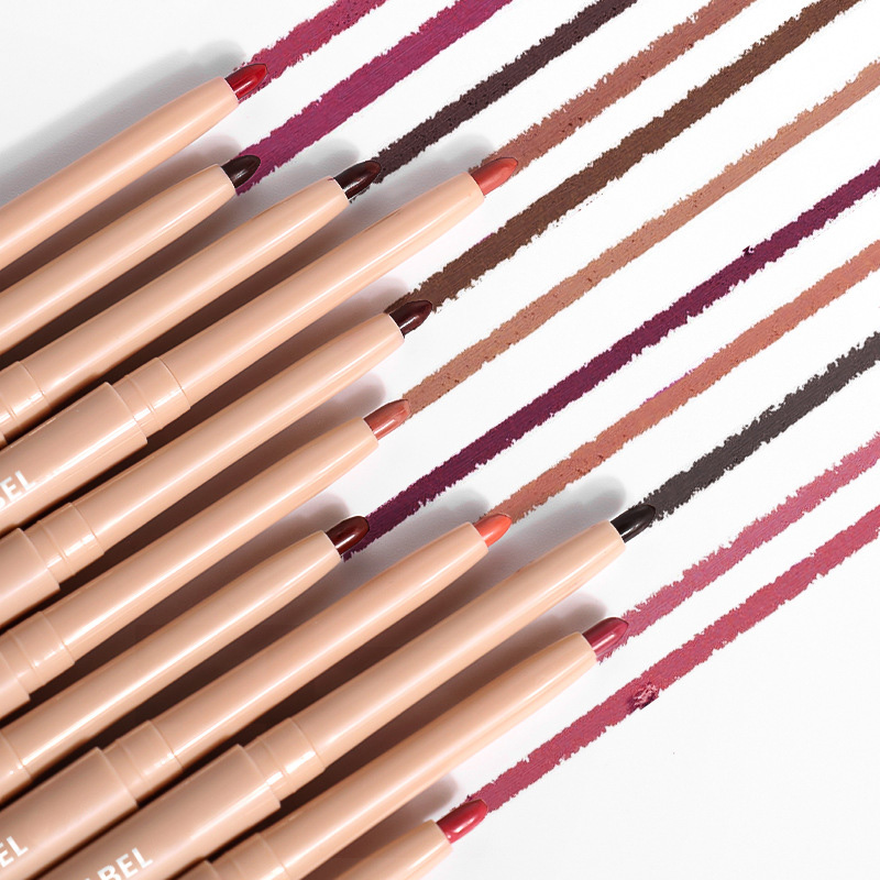 Makeup Wholesale Pigmented Longwear Vegan Creamy Lipliner Lip Pencil With Sharpener Custom Logo Private Label Lip Liner