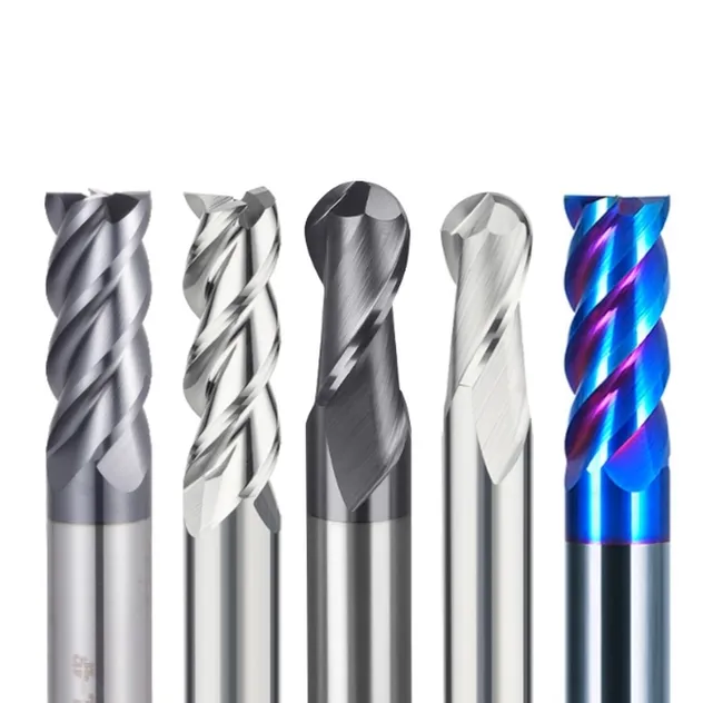 Cutting Tool Ball Nose and Corner Radius Tungsten Carbide Drill Cutter Endmill End Mill for Complex Contour and 3D Precision Machining