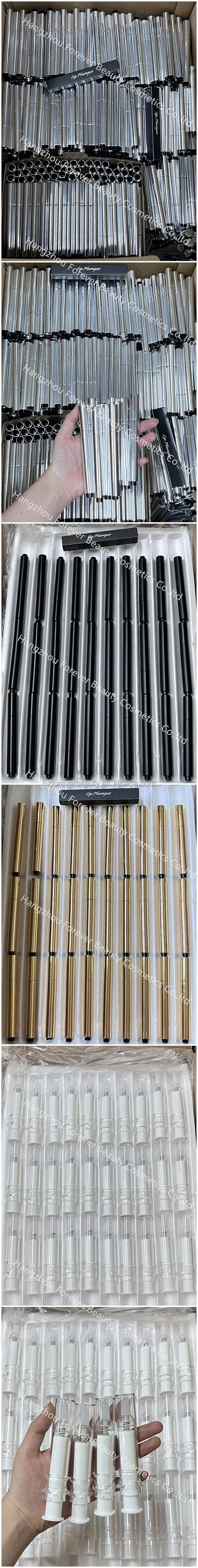 Hyaluronic Acid Collagen UV Protection Supper Volumizing Lip Plumper Gloss Lip Filler with White Label