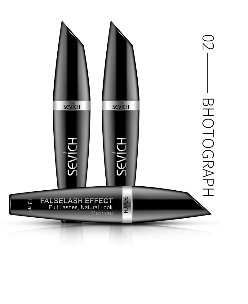Waterproof Long Lasting Natural Fiber Mascara Eye Lash Extension Mascara for Makeups