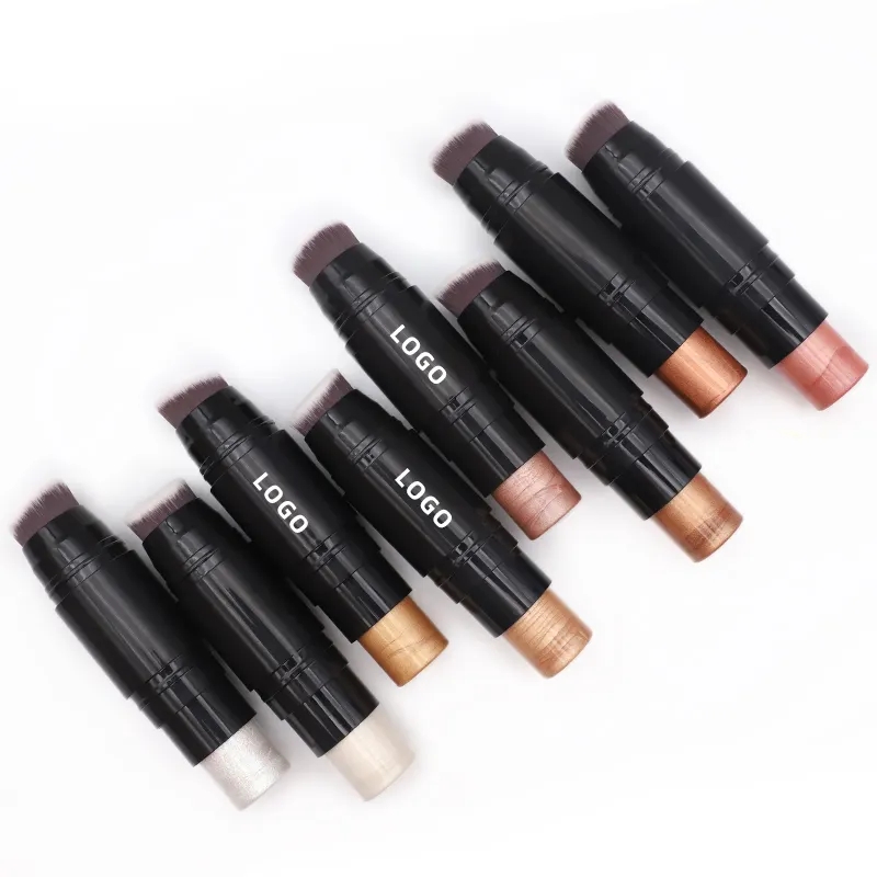 Custom Privtate Label High Quality Cream Highlighter Stick Long Lasting Brightening Non-Caking Highlighter Makeup