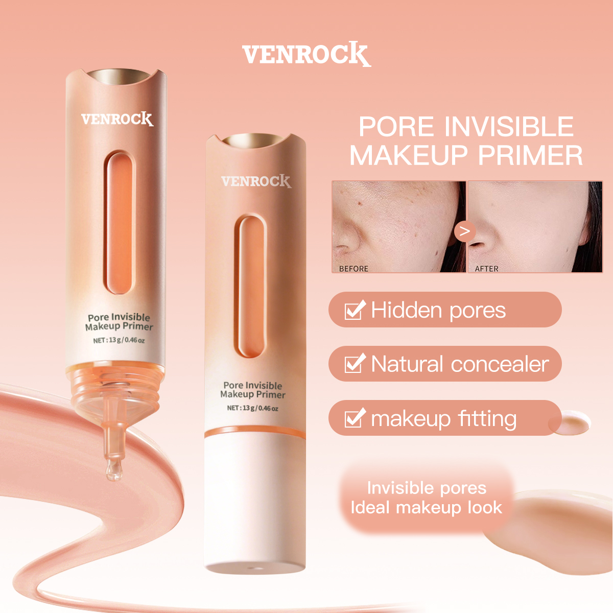 OEM ODM Pore Minimizer Makeup Primer Oil Control Invisible Pores Face Base Primer Long Lasting Smooth Skin Isolation Makeup Base