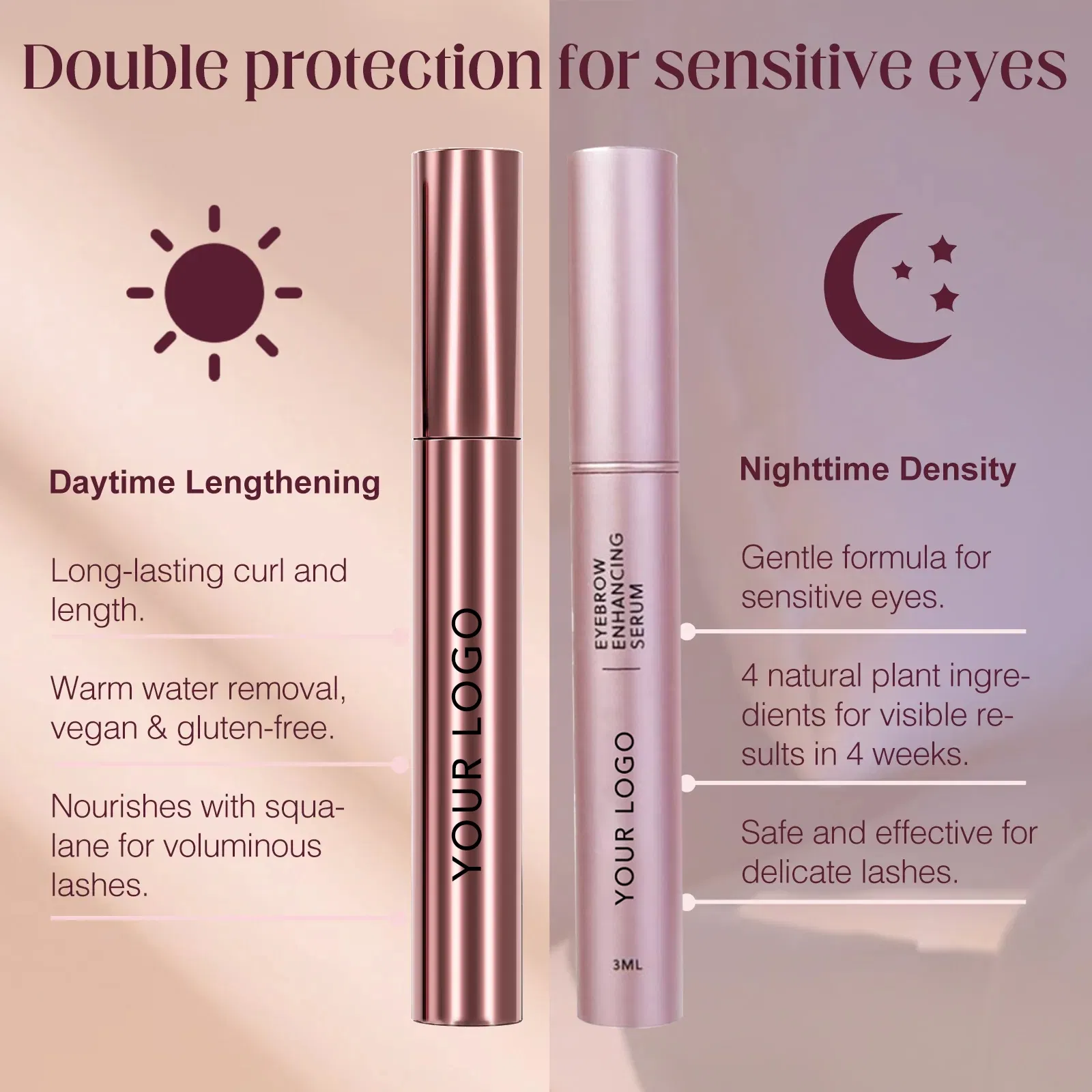 High-Quality Makeup Liquid Tubing Mascara Easy Removal Waterproof Extra Volume Private Label Mascara