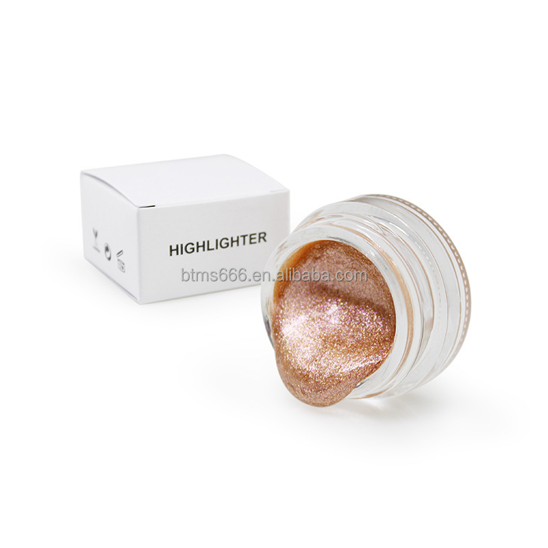 Wholesale OEM High Quality Vegan Gel and Cream Highlighter Custom Logo Waterproof Makeup Highlight for OEM