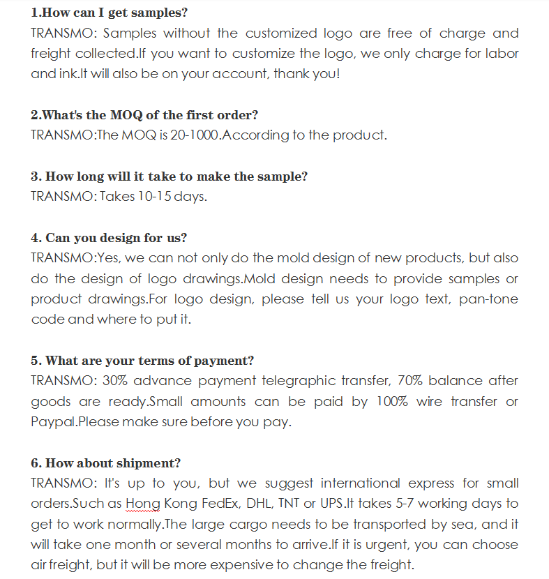 FAQ Overview