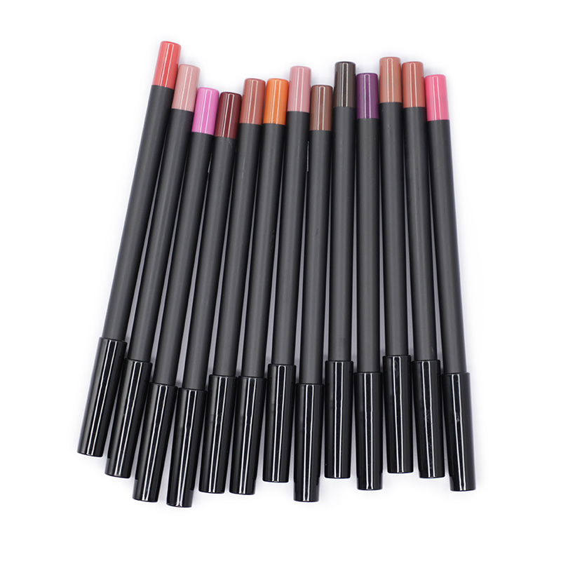 Customize Vegan Lip Liner Water Proof Private Label Retractable Lip Liner Personnalised Creamy Brown Lipliner