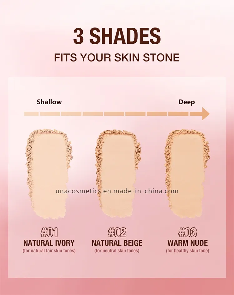 Long-Lasting Clear Matte Foundation Powder Oil-Control and Brightening Makeup Setting Powder Waterproof Makeup