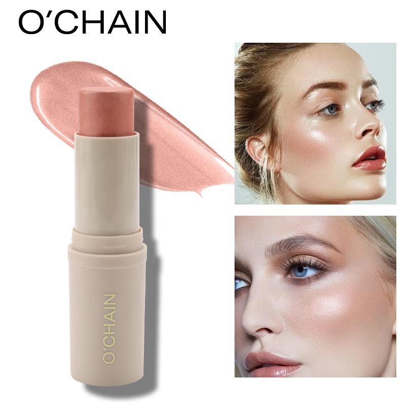 OCHAIN Wholesales Low Moq Vegan High Pigment and Waterproof with Brush Highlighter Stick