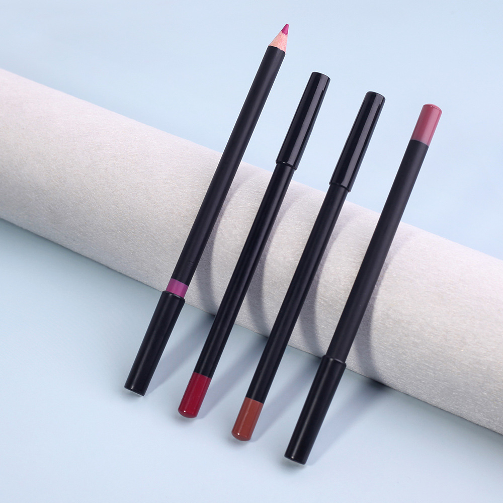 Wholesale Lip Liner 12 Colors Custom Logo Waterproof Not Smudged Lip Liner Pencil Creamy Lipliner