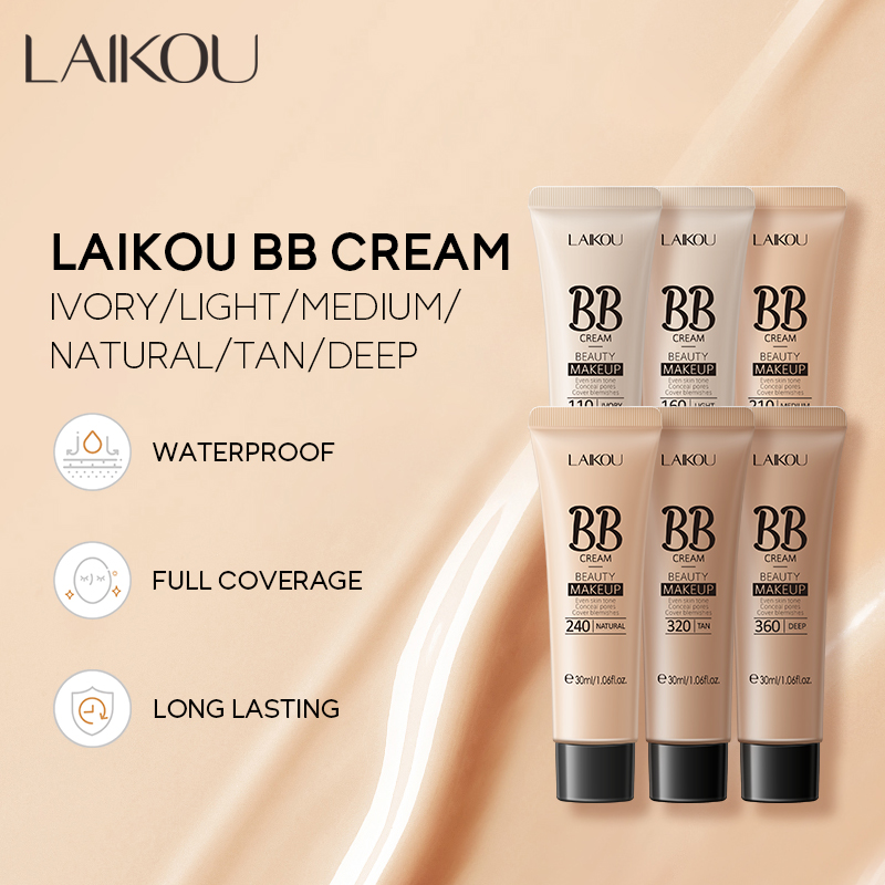 LAIKOU China 18 Hours Long Lasting Makeup Look BB Cream and Cc Cream Liquid Concealer Foundation Face Natural Organic