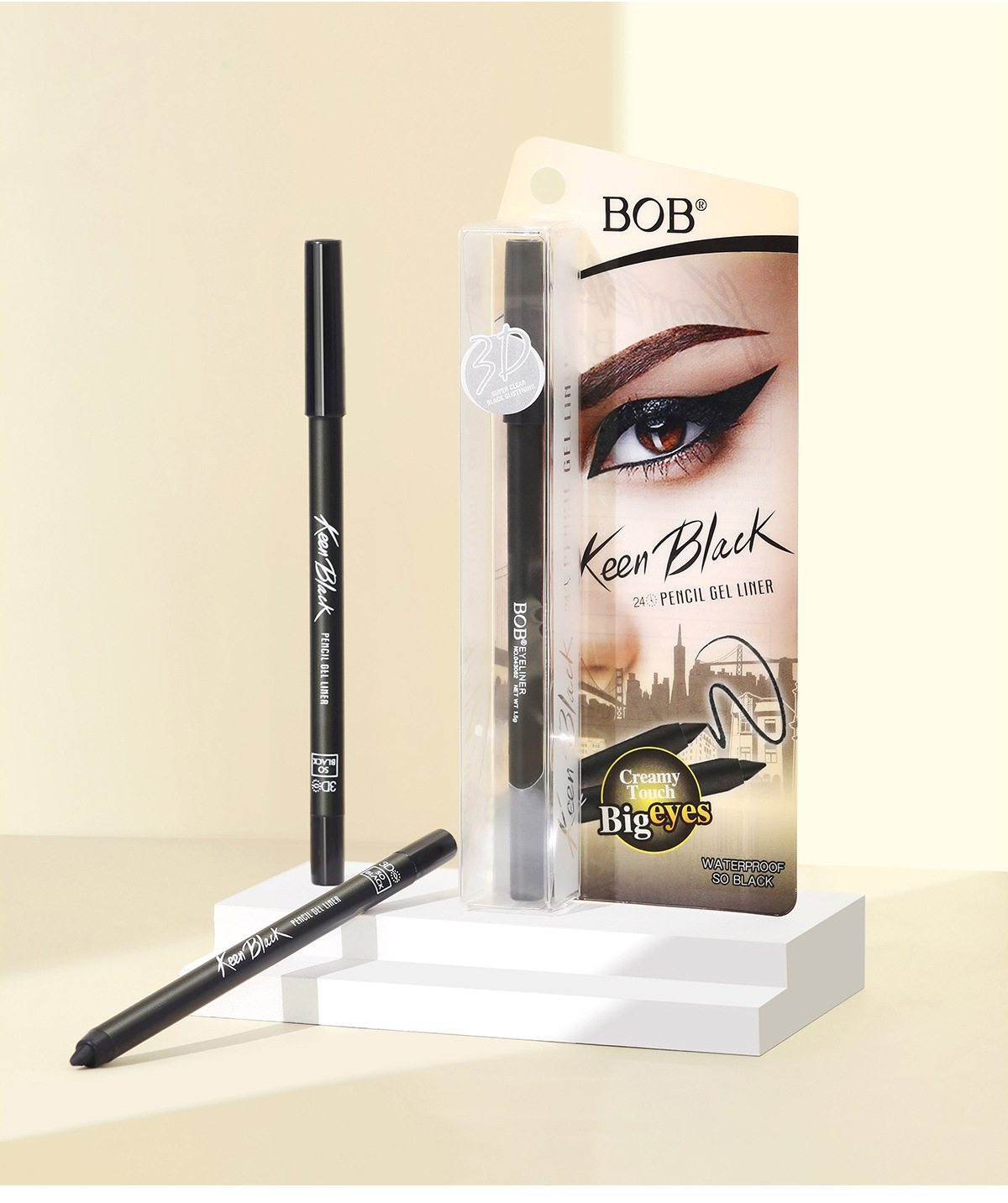 Private Label Waterproof Eyeliner Pencil Water-Proof Long-Lasting Makeup for Eye Use for Lady's Eyes Beauty Makeup
